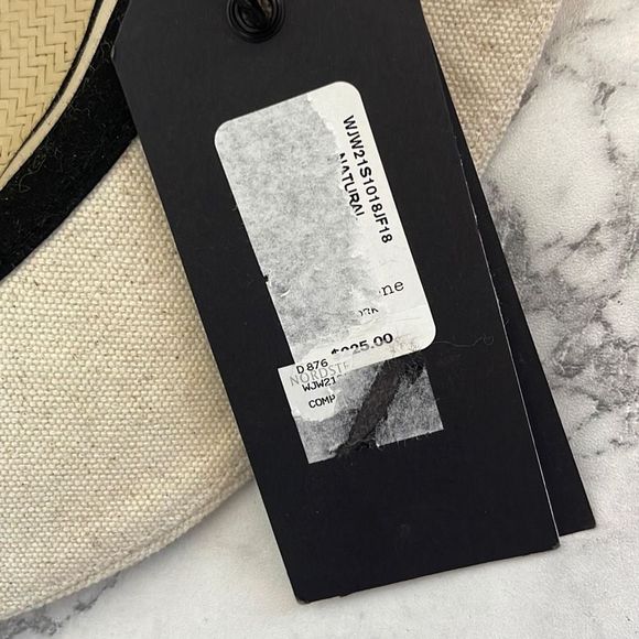 rag & bone Floppy Brim Straw & Canvas Fedora - Picture 7 of 8